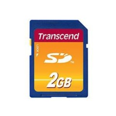 Transcend 2GB Secure Digital Card - High Performance Memory Solution (TS2GSDC)